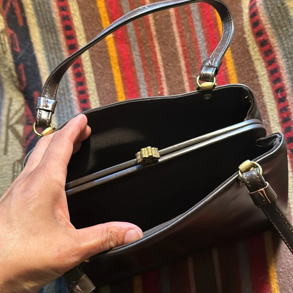 Vintage 1960s Margolin Leather Clutch - Picture 4 of 8